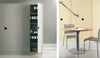 Armadio per ufficio ad ante battenti con 4 ripiani cm. 100x60x200H