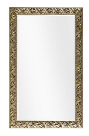 MOBILI2G - Specchiera in foglia oro rettangolare Misure: L.148 x H. 90 x P. 4