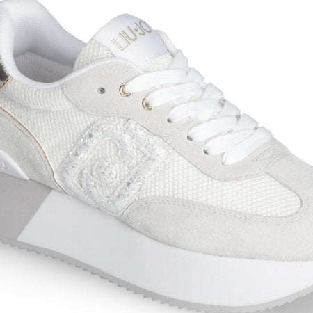 Liu Jo sneakers Dreamy 02 purity con logo glitter  BA5035PX618