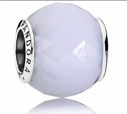 Pandora - Charm Sfera Sfaccettata Bianco Opalescente