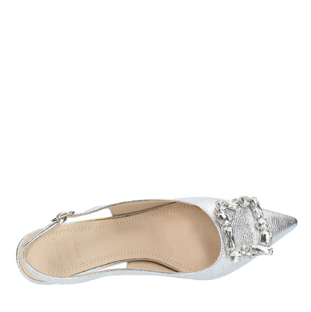 TWENTY FOUR HAITCH Scarpe con Tacco Argento da donna