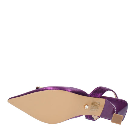 TWENTY FOUR HAITCH Scarpe con Tacco Viola da donna