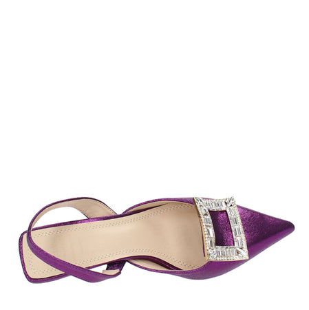 TWENTY FOUR HAITCH Scarpe con Tacco Viola da donna