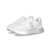 Liu Jo sneakers platform in suede e mesh white silver BA5049PX027