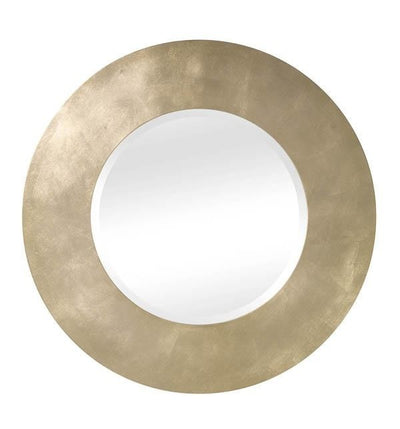 MOBILI2G - Specchiera in foglia oro rotonda misura : L.82 x H. 82 x P. 2