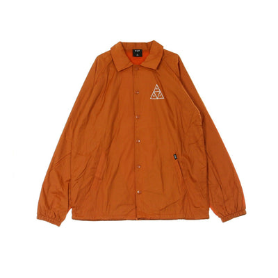 HUF Giacca Coach Jacket Uomo Essentials Tt Coaches Jacket Rust da uomo