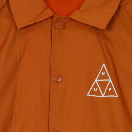 HUF Giacca Coach Jacket Uomo Essentials Tt Coaches Jacket Rust da uomo
