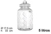 Barattolo di vetro ermetico amapola 5l