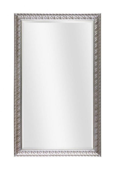 MOBILI 2G - Specchiera in foglia argento rettangolare- Misure: L.148 x H. 90 x P.4