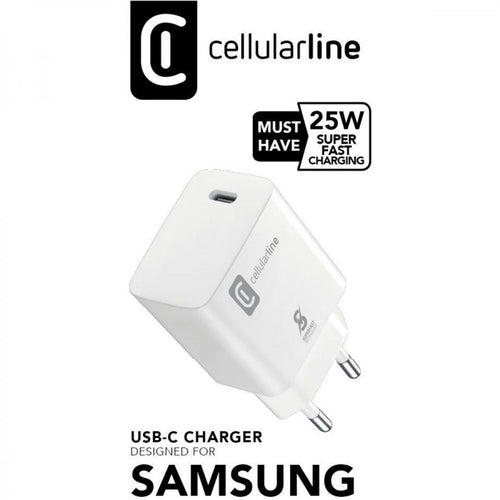 caricabatteria 25w usb-c bianco in micropack non appendibile