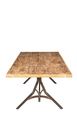 Biscottini Tavolo rettangolare in legno massello scrivania realizzato vecchio Offerta