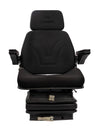 Sedile Top in tessuto nero completo di sospensione meccanica e guide