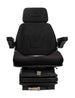 Sedile Top in tessuto nero completo di sospensione meccanica e guide