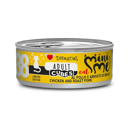 Mini Me 38 Cubes Pollo e Arrosto di Maiale per Gatti Adulti Disugual 85gr