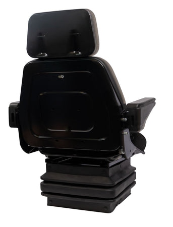 Sedile Top in tessuto nero completo di sospensione meccanica e guide