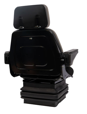 Sedile Top in tessuto nero completo di sospensione meccanica e guide