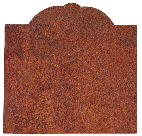 Biscottini Piastra Camino Biscottini Ghisa Decorata Rilievo Effetto Ruggine Naturale