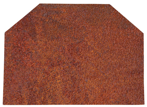 Biscottini Piastra Camino Biscottini Ghisa Decorata Ruggine Naturale 88x3.5x64 Arredo