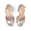 Liu Jo sandali donna Serena 27 metallic gold con tacco logato SA5135EX