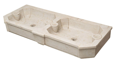 Biscottini Lavandino in marmo bianco Vasca realizzata completamente Offerta Speciale