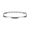 Morellato Tennis – Bracciale Uomo Argento con Cristalli Neri (SAEV46)