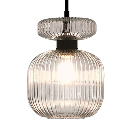 Lampadario moderno Illuminando SP GRETA 3 P TR AM E27 LED vetro trasparente ambra sospensione lampada soffitto
