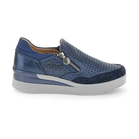 Stonefly slip on donna Cream 50 laminato blu 220735