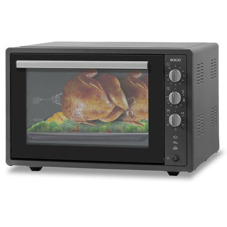 SOGO Forno elettrico, con girarrosto e convezione 70L / 1840W / timer / 6 funzioni di cottura / funzione yogurt