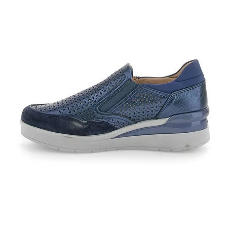 Stonefly slip on donna Cream 50 laminato blu 220735