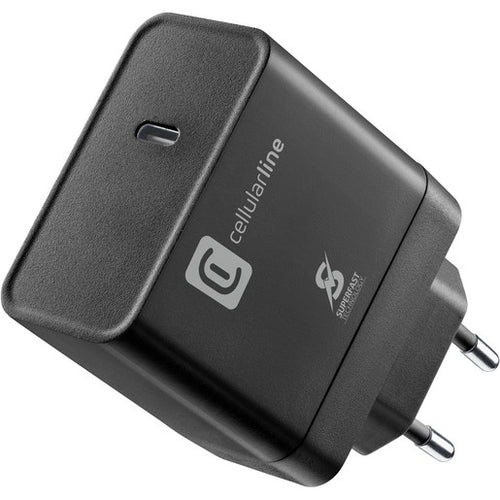 caricabatteria 65w usb-c nero superfast charge