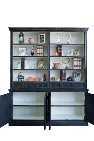 Biscottini Libreria Massello Teak Biscottini Espositore Vetrina Design Artigianale