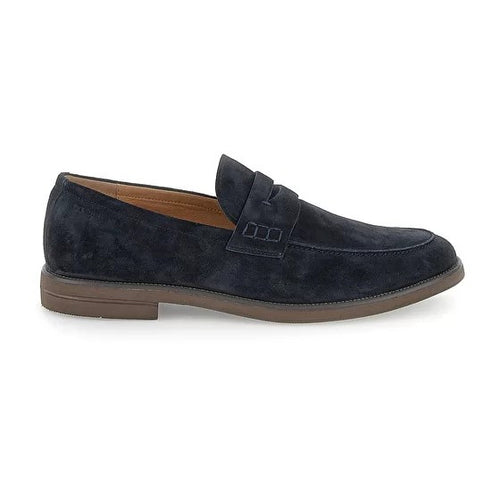 Stonefly mocassino uomo Calvin 9 in camoscio blu 220797