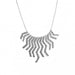 Rebecca-Collana Skyline con frange con lavorazione diamantata