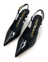 Janet & Janet slingback in pelle verniciato nero J100 Black 102