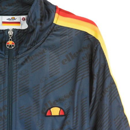 ELLESSE Giacca Tuta Uomo Allover Track Top Sky Captain da uomo