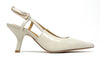 Janet & Janet slingback in pelle verniciata beige J100 BEIGE 99