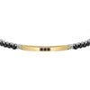 Bracciale MORELLATO uomo Tennis dorato / cristalli neri