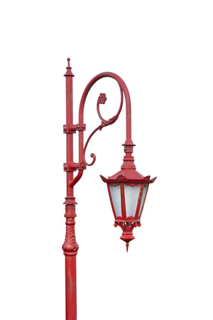 Biscottini Biscottini Lampione Anticato Ghisa Ferro Stabile Robusto Giardino Esterno