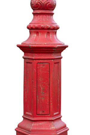 Biscottini Biscottini Lampione Anticato Ghisa Ferro Stabile Robusto Giardino Esterno