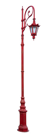 Biscottini Biscottini Lampione Anticato Ghisa Ferro Stabile Robusto Giardino Esterno