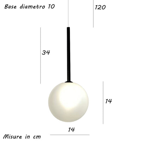 Lampadario moderno Illuminando BOLLE SP1 NR G9 LED metallo vetro sospensione