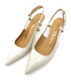 Janet & Janet slingback in pelle verniciata beige J100 BEIGE 99