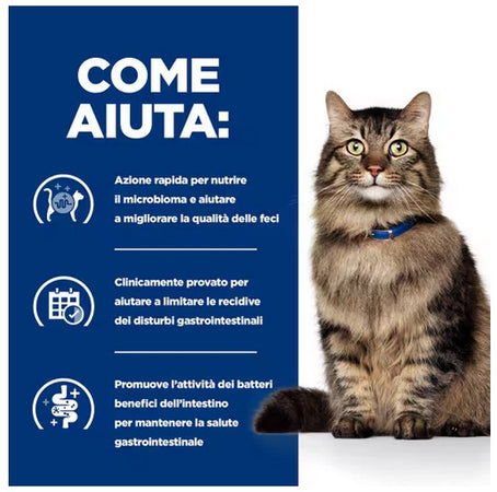 Hill's Prescription Diet Biome Digestive spezzatino Pollo e Verdure umido Gatti Adulti 82 gr