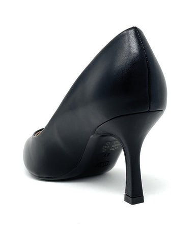 Francesco Milano décolleté in pelle nero A08 01A