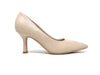 Francesco Milano décolleté in pelle beige A08 01A