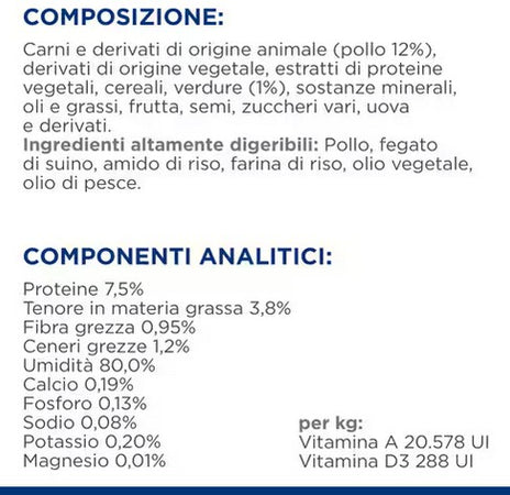 Hill's Prescription Diet Biome Digestive spezzatino Pollo e Verdure umido Gatti Adulti 82 gr