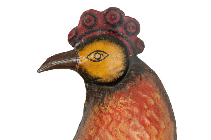 Biscottini Gallina Vintage in Ferro Biscottini Scultura Decorativa Giardino Arredo