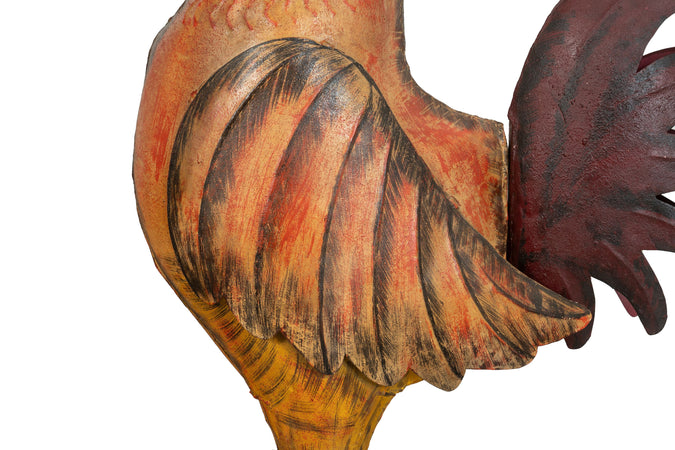 Biscottini Gallina Vintage in Ferro Biscottini Scultura Decorativa Giardino Arredo