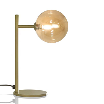 Abat-jour classica Illuminando BOLLE LU 1 OR G9 LED metallo vetro sfera lampada tavolo
