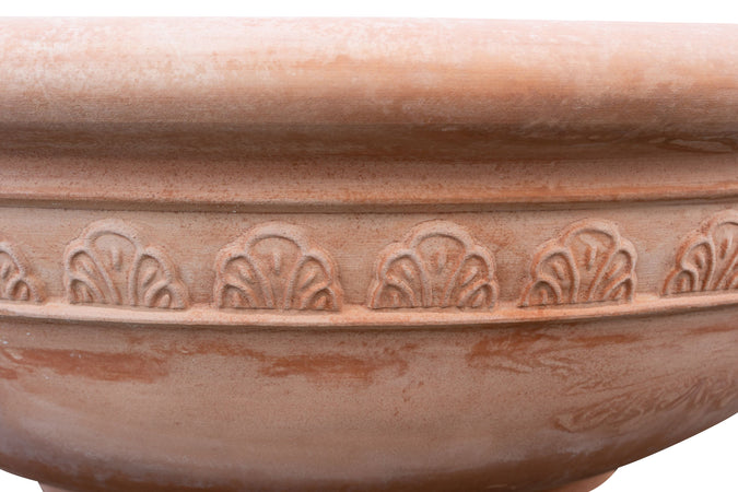Biscottini Ciotola in Terracotta 100% Made in Italy interamente Lavorata a Mano L103XPR103XH35 CM